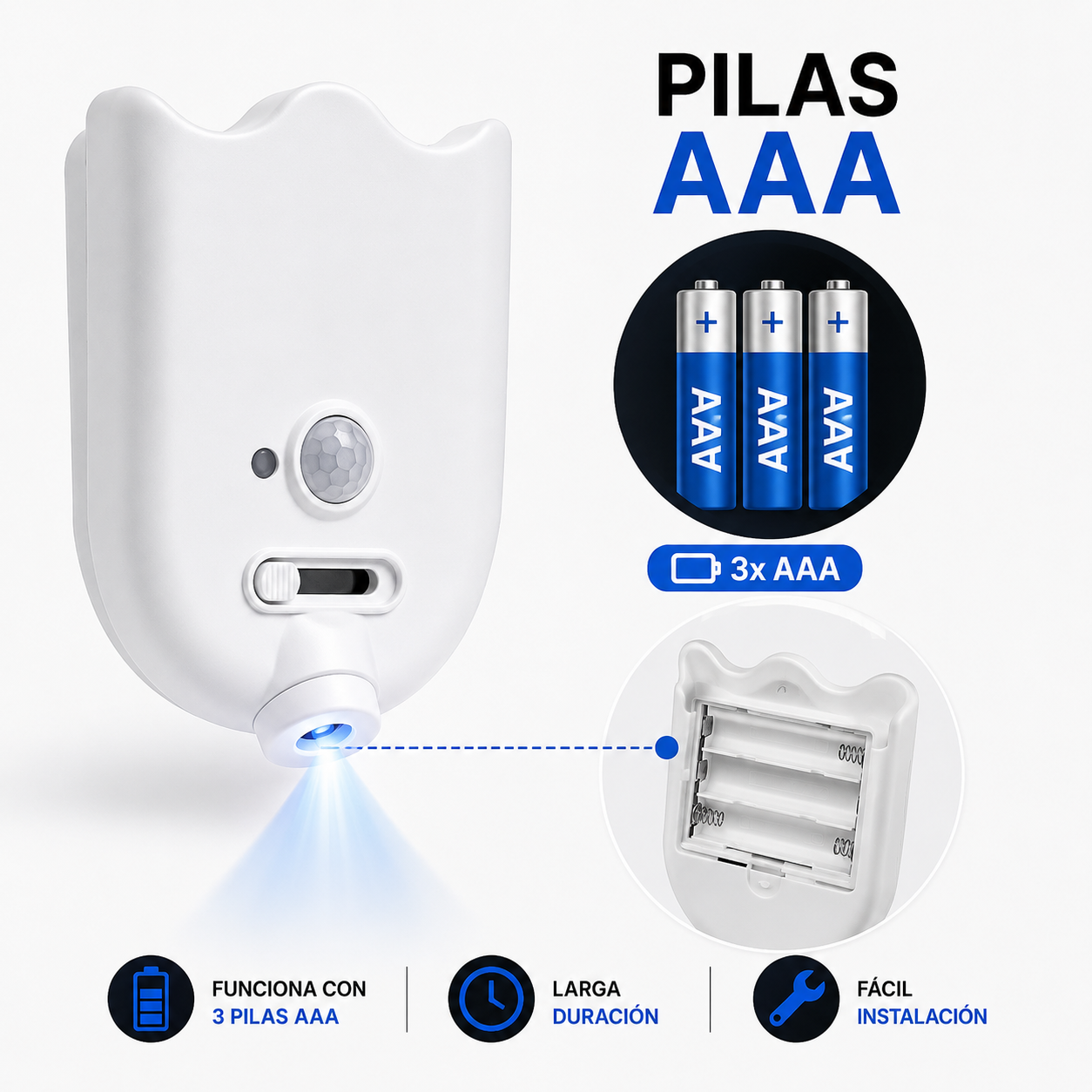 Proyector LED para Baño con Sensor de Movimiento